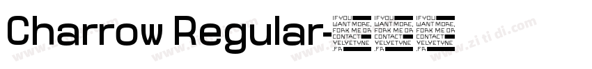 Charrow Regular字体转换